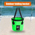 thumbnail image 2 of Water Bucket Folding PVC Carrier Wash Basin Traveling Camping Fishing Boating Reusable Organizer Container, 2 of 7
