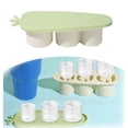 thumbnail image 2 of Large Silicone Tray For Cylinder Shaped Cubes Reusable With Lid For And Tumbler Cups Easy Release, 2 of 9
