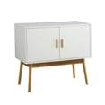 thumbnail image 1 of Convenience Concepts Table Console de Rangement Oslo, Fini Bois Blanc, 1 of 6