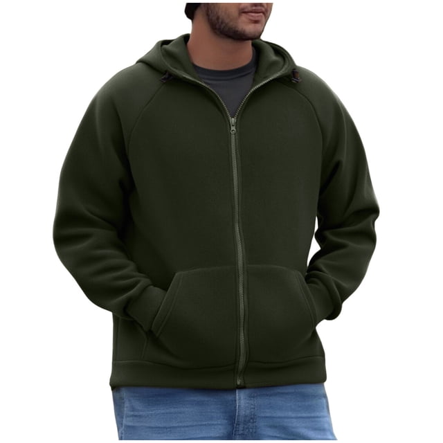Veste en Molleton Homme Polyvalente à Manches Longues à Capuche à Fermeture Éclair Chandail en Molleton Veste Chandail à Capuche Homme