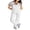 White, variant on SUNSIOM Women Denim Long Jumpsuit Casual Spaghetti Strap Wide Leg Romper Pants Summer Baggy Bib Overalls
