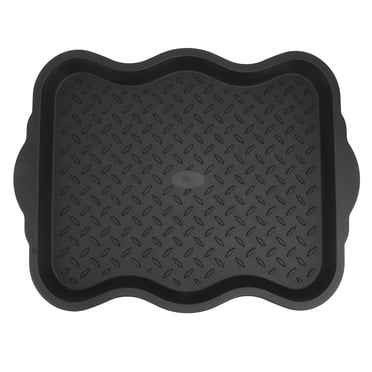 KAKOWELY shoes boot tray 1PC Plastic Shoes Tray Multi-purpose Shoes Plate Sundries Tray (2 Styles Random)19.69"X15.75"X1.18"