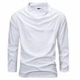 thumbnail image 1 of GigrtiJin Chandail à Col Roulé pour Homme Ajusté Col Montant Chandails Thermiques Décontractés sous-Vêtement à Manches Longues Haut de Base Uni, 1 of 9