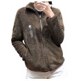 thumbnail image 1 of Pompotops Femmes Sales Manches Longues Col Rabattu Pull-Over T-Shirt Tops, 1 of 1