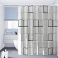 thumbnail image 4 of Boovnll Rainproof Quick-drying Shower Curtain With Grommets- Wet And Dry Separation- Machine Washable- 70x78in, 4 of 9