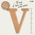 thumbnail image 4 of Plaid Bois Inachevé 5" Lettres, 4 of 7