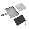thumbnail image 1 of Grille-pain de Camping Portable, Grille-Pain Pliable en Acier Inoxydable 304 pour Cuisinière Extérieure pour la Randonnée, le Camping et les Pique-Niques (Design de Rangement Compact), 1 of 5