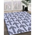 thumbnail image 3 of Ahgly Company Tapis d'Intérieur Lavables en Machine Rectangle Bleu Lavande Transitionnel, 2' x 4', 3 of 7