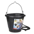 thumbnail image 1 of Farm Innovators FB-80R Rubber 3 Gallon Flat Back Heated Bucket, 70 Watt, Black, 1 of 12