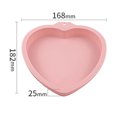 thumbnail image 2 of Hicess 6/8 inch Round Love Heart Shape Reusable Silicone Cake Mousse Mold Baking Tools, 2 of 7