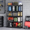 thumbnail image 2 of AKDSteel  5-Tier Industrial Steel Shelving Unit, Matte Black Storage Rack 35.4×15.7×72.0 in, 350 kg Capacity Per Shelf, 2 of 7