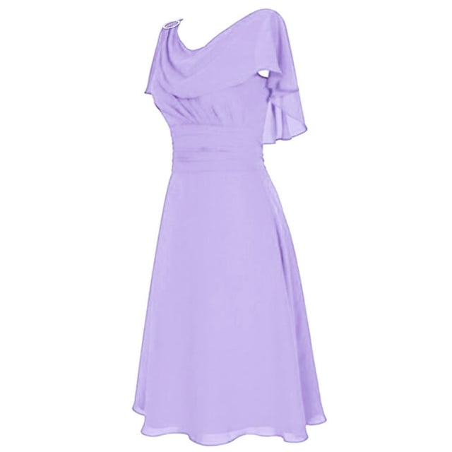 Robe de Cocktail de Fête Taille Haute pour Demoiselle d'Honneur et Mariage Formel pour Femmes