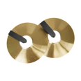 thumbnail image 2 of Ruiboury Crash Cymbals Playing Hand Cymbals Practical Traditional Heavy Alloy Cymbal 200mm Golden 250mm, 2 of 6