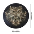 thumbnail image 2 of Tambour Chamanique Motif Oiseau Polyester Imitation Peau de Mouton Vintage Rond Instrument Tambour 25cm, 2 of 8