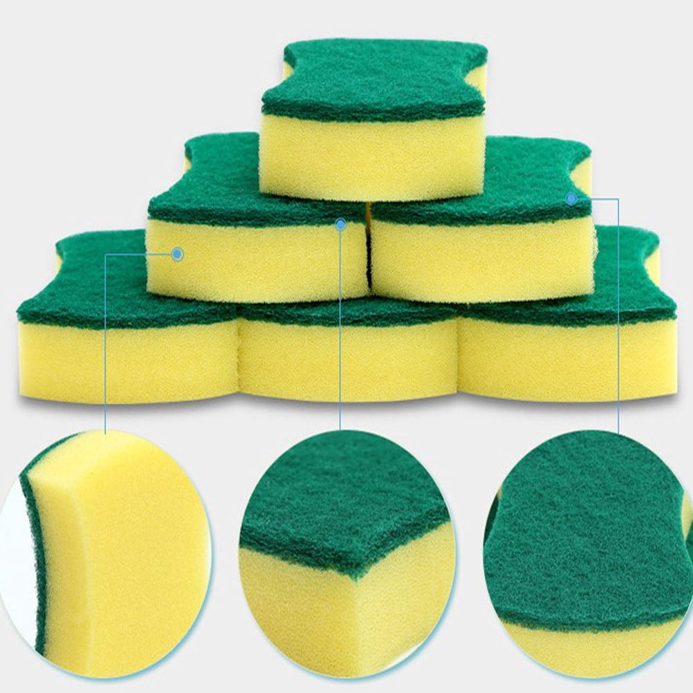 WHAMVOX Sponge Scourers Dishwashing Scrubber Water Absorbing for Users 20pcs