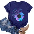 thumbnail image 2 of CHOK T-Shirt à Manches Courtes pour Femmes Blouse pour Femmes T-Shirt à Manches Courtes Hauts Imprimés Plage Décontracté Haut Ample, 2 of 4
