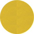 thumbnail image 1 of Ahgly Company Tapis d'Intérieur Rond Lavable en Machine Jaune Transitionnel, 3 Pieds Rond, 1 of 7
