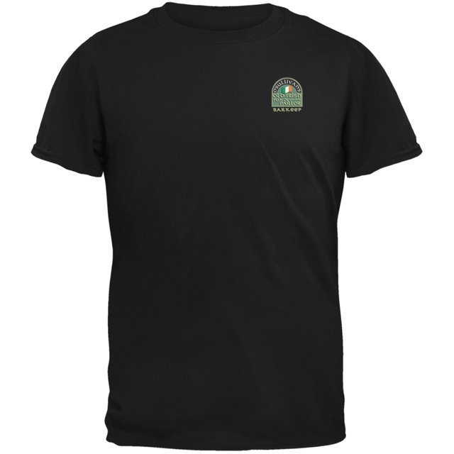 St. Patricks Day - O'Sullivan's Irish Pub Slainte Barkeep Black Adult T-Shirt