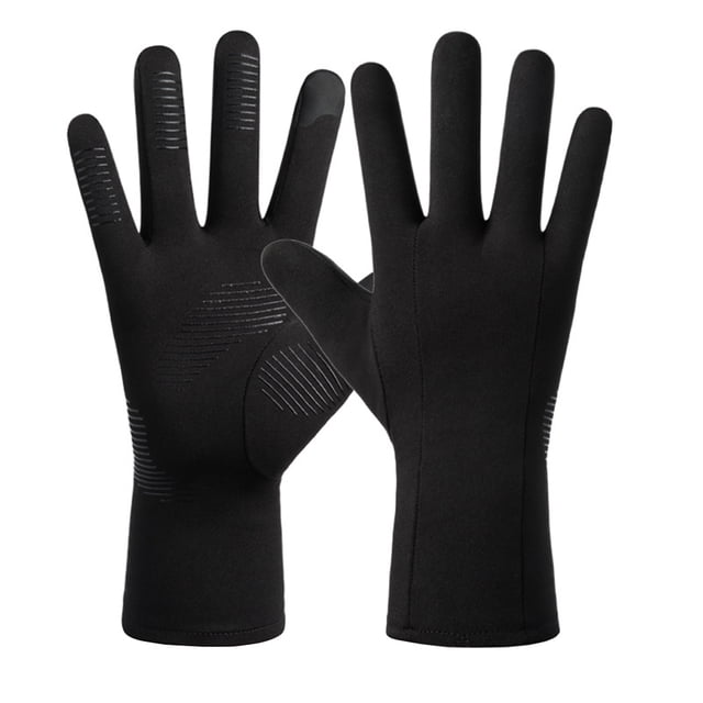 Gants de Course d'Hiver Gants de Course d'Hiver Antidérapants à Doigt Plein Chaud Gants à Écran Tactile