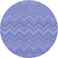 thumbnail image 1 of Ahgly Company Machine Washable Indoor Round Transitional Day Sky Blue Area Rugs, 8' Round, 1 of 7