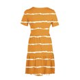 thumbnail image 4 of mtvxesu Robes Grande Taille, Robe T-Shirt d'Été Décontractée à Manches Courtes pour Femme, Robes Mini à Étages avec Poches, Robes d'Invitée de Mariage, 4 of 6