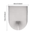 thumbnail image 2 of Curtain For Windows Polyester Fabric Panel Drapes Cordless Pleated Window Shades Easy Install No Drill No Tools White Blue Black Br Light Filtering Blinds 236 W X 59 H Curtain For Living Room Bedroom, 2 of 3