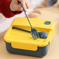 thumbnail image 4 of Dvkptbk Lunch Boxes Plastic Lunch Box Microwave Portable Student Adult Office Lunch Box Japanese Lunch Box Bento Box Storage & Organization, 4 of 6