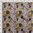 thumbnail image 3 of oneOone Polyester Lycra Light Pink Salmon Fabric Skull Craft Projects Decor Fabric Printed By The Yard 56 Inch Wide, 3 of 4
