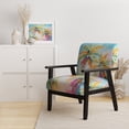 thumbnail image 2 of Designart "Pop Art Palm Trees III" Multi-Color Floral Upholstered Accent Chair - Traditional Arm Chair For Living Room, 2 of 7