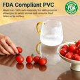 thumbnail image 2 of Clear Table Cover Protector Rectangle x .mm Transparent Plastic Table Protector Scratch Clear Desk Mat for Office Desktop Dresser Dining Table FDA Compliant, 2 of 9