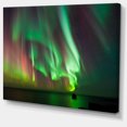 thumbnail image 2 of Green Northern Lights Aurora - Large Abstract Canvas Wall Art, 2 of 3