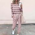 thumbnail image 1 of UPPADA Ensemble de la Saint-Valentin pour Femmes, Survêtement pour Femmes 2 Pcs Chandails à Col Rond, Hauts à Enfiler, Pantalons Jogger, Ensembles de Détente avec Poches Rose, TTTTG, 1 of 6