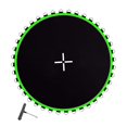 thumbnail image 3 of Almencla Tapis de Remplacement pour Trampoline Accessoire Maison Réutilisable Tapis de Saut Rond pour Trampoline Vert 42 Boucles, 3 of 8