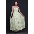 thumbnail image 2 of Bimba Feuilles de Fleurs Bimba Imprimée Robe Fluide à Bretelles Spaghetti Froncée pour Femme - Très Petit, 2 of 7