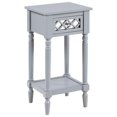 thumbnail image 2 of French Country Khloe Deluxe Accent Table in Smooth Gray Wood Finish, 2 of 4