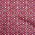 thumbnail image 1 of oneOone Polyester Spandex Magenta Fabric Asian Suzani Craft Projects Decor Fabric Printed By The Yard 56 Inch Wide, 1 of 5