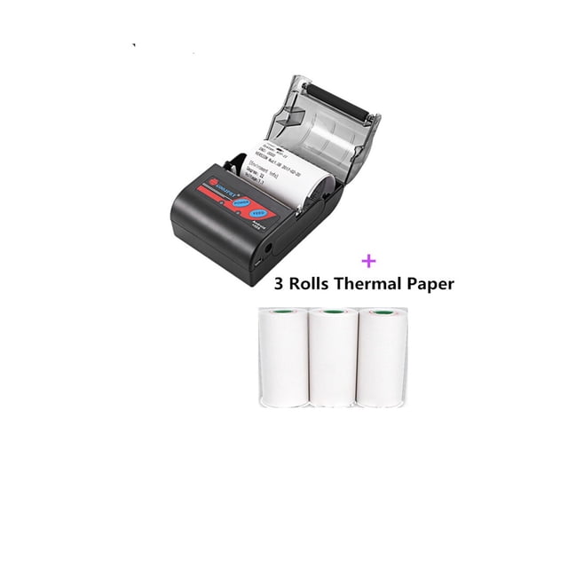 Handheld Bluetooth Thermal Receipt Printer Mobile Mini 58mm Portable Printer USB Tickets Printers ,Easy to Use