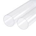 thumbnail image 1 of Unique Bargains 56mm ID 60mm OD 305mm  Clear Acrylic Pipe Rigid Round Tube for Lighting, Models, Plumbing, Crafts 2 Pack, 1 of 6