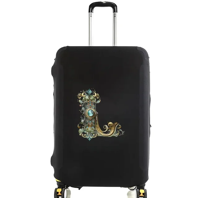 Housses de Bagage Housse de Protection Bagage de Voyage Anti-Rayures Housse Anti-Poussière Réutilisable Housse Lavable Motif Imprimé Graphique 8Graphic Letter L TG