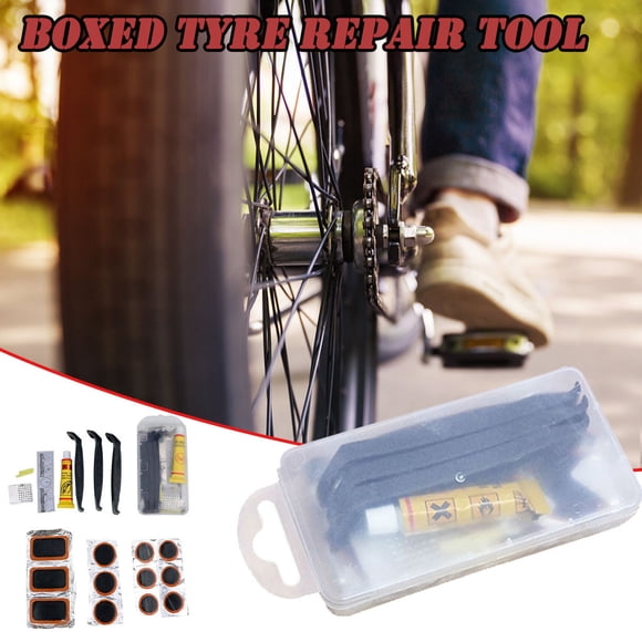 Dvkptbk Tire Repair Bicycle Tire Repair Tool Kit, Tire Repair Tire Pry Tire Stick Glue Bike Accessories