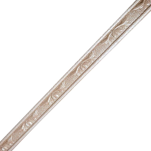 Agiferg 1pc Self-adhesive Three-dimensional Wall Edging Strip Border Waterproof Wall Decor (4cmx2.3m)