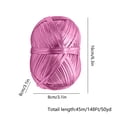 thumbnail image 3 of Metallic Texture Cloth Strips Personalized DIY Weaving Color Thick Yarn For Knitting Crochet Blanket Knitting Bags And Crochet Yarn Bags 50 Yards 148FT, 3 of 6