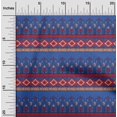 thumbnail image 1 of oneOone Cotton Poplin Fabric Geometric & Floral Block Printed Fabric 1 Yard 42 Inch Wide, 1 of 4