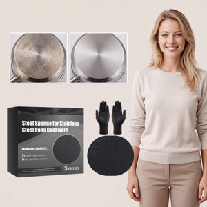 Openpig Brosse de nettoyage de cuisine et de poêle nettoie outil de nettoyage d'éponge de cuisine