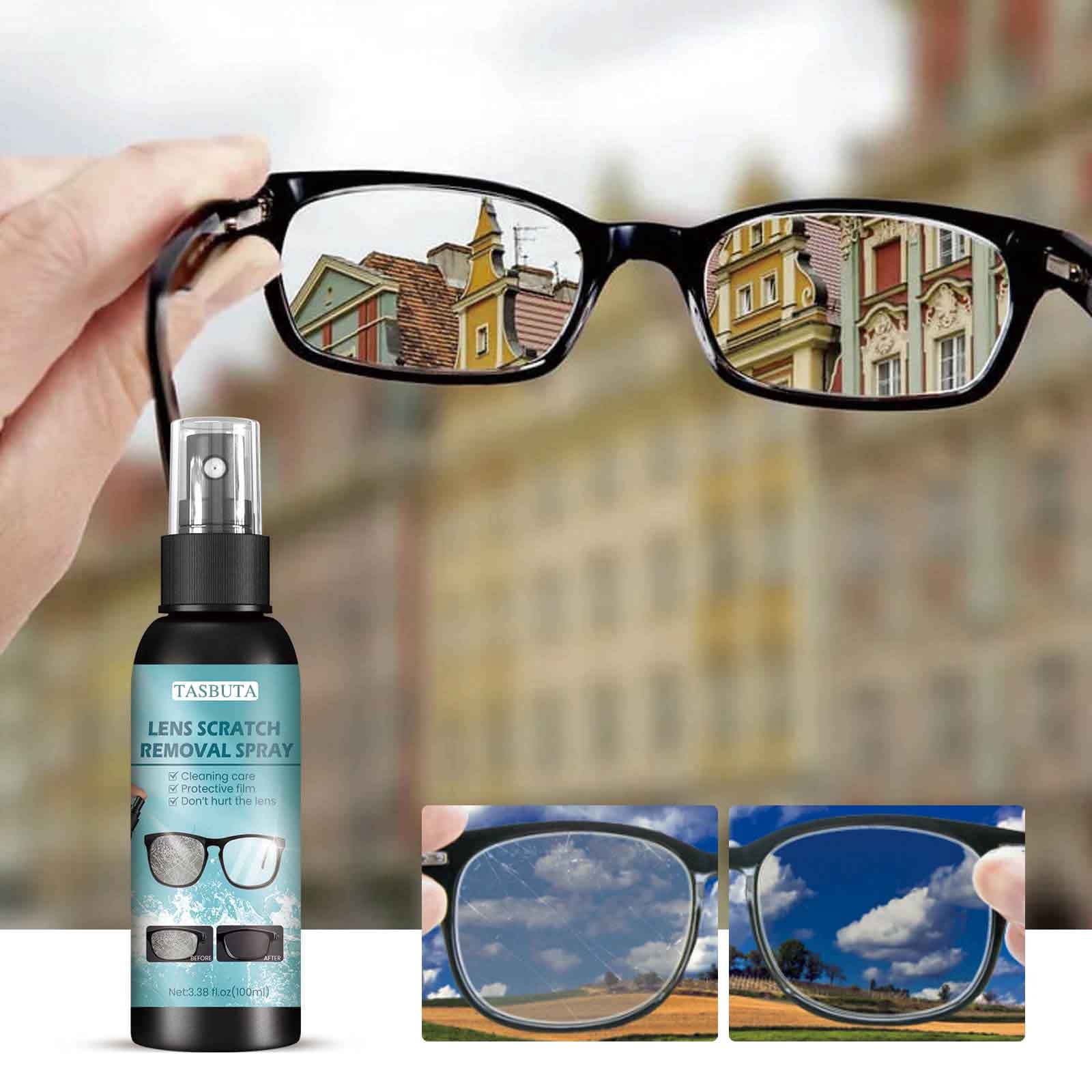 YOTQUSKI Eyeglass Lens Cleaner Spray, Eyeglass Cleaner Spray,Glasses Cleaner, No Streaks Technology Eye Glass Cleaners Spray for Eyeglasses, Screen & Camera Cleaning