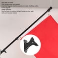 thumbnail image 4 of Flag Holder, 1in Inner Diameter Aluminum Alloy Flag Pole Bracket Practical 2 Position Rust Proof Stable Fixing Flag Holder For Wall Roof Outdoor Railing, 4 of 8