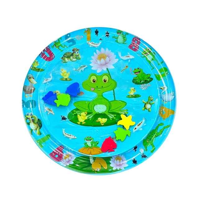 Baby Pat Pad Children's Crawling Training Pat Music Inflatable Seat Cushion Water Fillable Pat Pad Round Shape