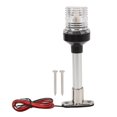thumbnail image 2 of Stern Light 8 Inch Boat Anchor Light Waterproof LED Fixed Mount Boat Navigation Lights For Fishing Boat Marine Yacht Pontoon All Round 360 2NM Visibility Stainless Steel Base, 2 of 8
