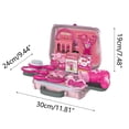 thumbnail image 3 of Kids Makeup Kit Toy For Girls, Pretend Play With Mirror And Hair Dryer, Gift Idea, 3 of 6