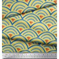 thumbnail image 3 of Soimoi Viscose Chiffon Fabric Scales Geometric Print Fabric by Yard 42 Inch Wide, 3 of 3